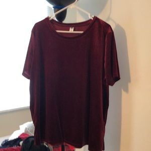 Old navy velvet t shirt